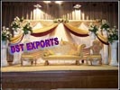 WEDDING RECEPTION STAGE WITH CARVED FURNITURE