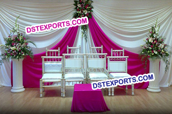 Wedding White Rani Colour Backdrop