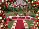 INDIAN WEDDING FLOWER DECORATED MANDAP