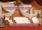 LATEST WEDDING GOLDEN FURNITURE STAGE