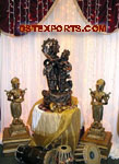 METAL RADHA KRISHAN STATUE