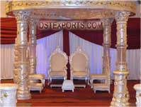 WEDDING  CARVED FIBER CRYSTAL MANDAP