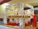 WEDDING SILVER CRYSTAL MANDAP