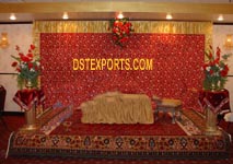 WEDDING STAGE  DESIGNER EMBRODRY BACKDROP