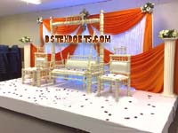 WEDDING DECORATED PEARL WHITE SWING