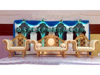 WEDDING GOLDEN FURNITURE STAGE