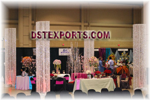 WEDDING DESIGNER  CRYSTEL PILLARS