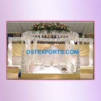 WEDDING FIBER CARVED CRYSTAL MANDAP