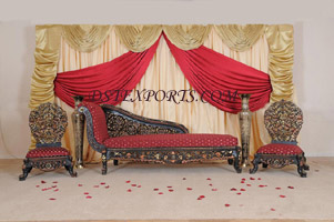 ASIAN WEDDING ANTIQUE PEACOCK FURNITURE