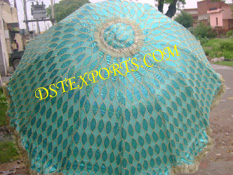 WEDDING SKYBLUE EMBROIDERD UMBRELLA