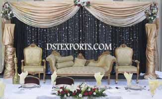 ASIAN WEDDING CARVED FURNITURE STAGE