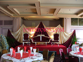 ASIAN WEDDING PEARL FURNITURE STAGE