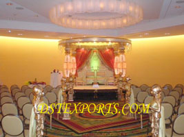 NEW WEDDING GOLDEN CRYSTAL MANDAP