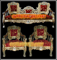 WEDDING DESIGNER SILVER CARVING FURNITURES