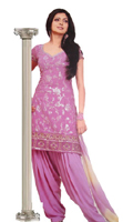 NEW PATIALA PINK SALWAR SUIT