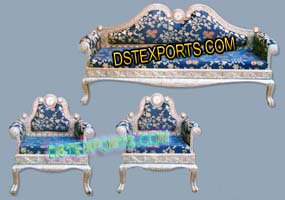 SILVER METAL CARVED WEDDING FURNITURES