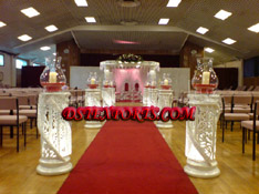 WEDDING FIBER CRYSTAL AISLE WAY PILLARS