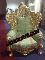 NEW WEDDING GOLDEN SOFA SET