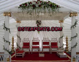 WEDDING ROMAN PILLARS MANDAP