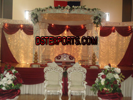 WEDDING FLOWER CRYSTAL MANDAP