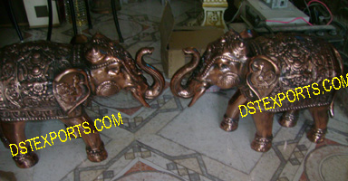 METAL ELEPHANT STATUES