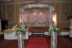 NEW WEDDING FIBER CRYSTAL MANDAP