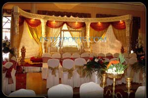 WEDDING FIBER CRYSTAL PILLARS STAGE