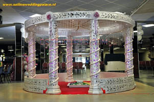 WEDDING SILVER CARVED MANDAP SET