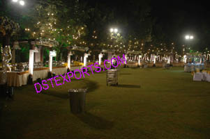 WEDDING CRYSTAL PILLARS STALLS