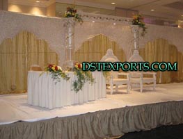 WEDDING SILVER BACKDROP  STAGE