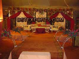 GOLDEN CARVED FIBER BACKDROP