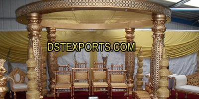 LATEST GOLDEN FIBER MANDAP