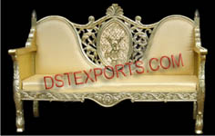 WEDDING NEW GOLDEN CARVED SOFA