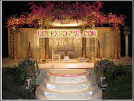 LATEST WEDDING GOLDEN CARVED MANDAP