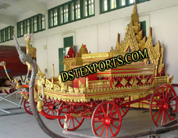 NEW STYLISH GOLDEN WEDDING CARRIAGE