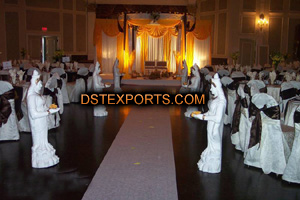 WEDDING AISLE WAY LADY STATUES