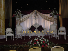 WEDDING SILVER FURNITURE STAGE