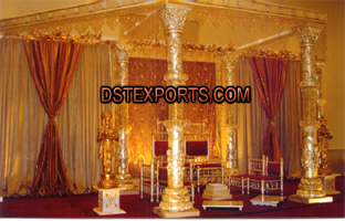 NEW GOLD FIBER CRYSTAL MANDAP