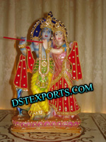 COLOURFUL RADHA KRISHAN STATUE