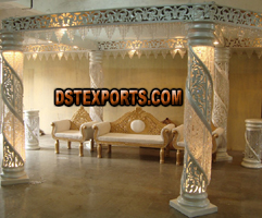 WEDDING DESIGNER NEW CRYSTAL PILLAR STAGES