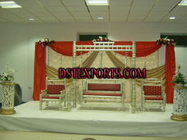 WEDDING SANKHEDA SWING WITH DESIGNER BACKDROP