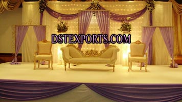 INDIAN WEDDING GOLD SOFA SET