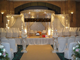 NEW WEDDING FIBER CRYSTAL MANDAP SET