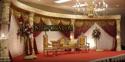 LATEST ASIAN WEDDING FIBER CRYSTAL STAGE