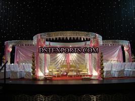 WEDDING LIGHTED FIBER CRYSTAL MANDAP