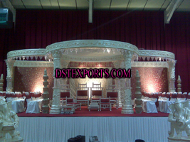 WEDDING LIGHTED PEARL CRYSTAL MANDAP