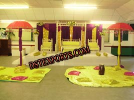 INDIAN MEHANDI NIGHT STAGE SET