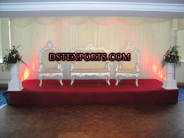 ASIAN WEDDING SILVER STAGE FURNITURE