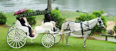 WEDDING TWO SEATER HORSE CARRIAGE