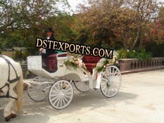 WEDDING FLOWER HORSE CARRIAGE